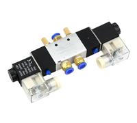 Elettrovalvola 4V220-08 Air 5 vie 2 posizioni 1/4" bobina lega interna 1 pezzo (4v220-08, DC 12V)