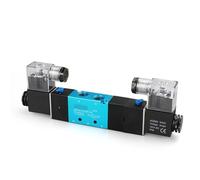 Elettrovalvola 4V230 5/3 vie tipo pneumatico doppia bobina pilotata elettrica 3 posizioni 5 porte(4V330C-10 DC24V,With 10mm)