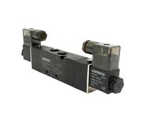 Elettrovalvola 4V330C-10 5/3 vie AC220V AC110V DC24V DC12V Elettrovalvola pneumatica normalmente chiusa(DC24V)