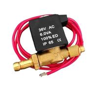 Elettrovalvola a 2 posizioni e 2 vie, elettrovalvola universale for saldatrice ad arco di argon al plasma, elettrovalvola 24 V, 36 V, 220 V, accessori for saldatrice, 8 bar(AC220V)