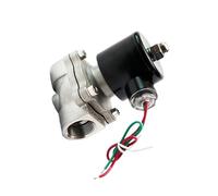 Elettrovalvola a 2 vie da 1/2" in acciaio inossidabile, 2W-15B 110/120/240/230/220/380/24 V CA 24 V CC normalmente chiusa Tipo di filettatura NPT BSP(BSP,110VAC)