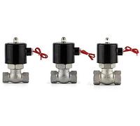 Elettrovalvola a 2 vie for vapore acqueo ad alta temperatura da 16 bar for acqua calda, orifizio da 1/2 a 3/4, valvola in acciaio inox con chiusura normale US-15/20, 1 pezzo(Ac220v,0.5 Inch)
