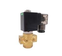 Elettrovalvola a 2 vie in ottone acqua normalmente aperta senza valvola da 1/4 pollici 12V DC orifizio 2,5 mm/3 mm 0-16 bar/10 bar valvola del compressore d'aria a vite(025 16bar,AC220V)