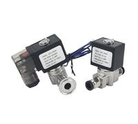 Elettrovalvola A 2 Vie Normalmente Chiusa In Acciaio Inossidabile Da 1/4" DN8 Con Guarnizione In Silicone For Aria, Acqua, Olio, Alcol, AC220V DC12V(TYPE2 with FC8mm,AC220V)