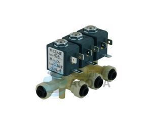 ELETTROVALVOLA A 3 VIE 1 USCITA 12 v DC DEPURATORI OSMOSI INVERSA