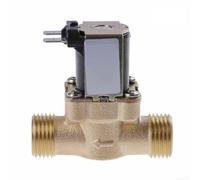 Elettrovalvola a 4 vie interamente in rame per sistemi solari termici - nucleo di rilevamento termostatico design anti-scottatura filettatura femmina 1/2 pollice (DC12V)