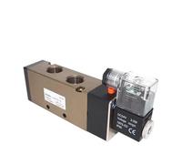 Elettrovalvola a 5 porte e 2 posizioni di buona qualità 4V410-15 con raccordi DC24v, DC12V, AC24V, AC36V, AC220V, AC380V(With 12mm Fittings,4V410-15 DC12V)