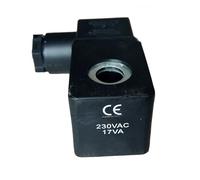 Elettrovalvola a impulsi, bobina, testa pilota, gruppo bobina, 230 V CA 17 VA, 24 V CC 17 W, diametro interno dell'elettrovalvola 10 mm, altezza 30 mm(Valve AC220V)