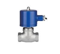 Elettrovalvola a pistone pilota in acciaio inossidabile DN15-DN65 AC220V 110V Elettrovalvola normalmente chiusa for vapore, liquido, acqua(NPT-220V)