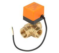 Elettrovalvola A Sfera Motorizzata 3 Vie In Ottone Per Climatizzatore DC24V Completa Per Ventilconvettore A Parete Con Tenuta Ermetica