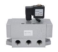 Elettrovalvola a solenoide, 2 posizioni 5 vie, valvola direzionale a comando singolo K25DH-10 per uso industriale (AC220V)