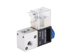 Elettrovalvola a solenoide a due posizioni, tre vie, 12 V, 24 V, 220 V, azionata da controllo pneumatico, normalmente chiusa, 3V1-M5 3V1-06 3V1-08(3V1-06-AC220V)