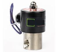 Elettrovalvola a solenoide da 3/8" - elettrovalvola a solenoide elettrica dell'acciaio inossidabile di CC 12V, normalmente chiusa, guarnizione