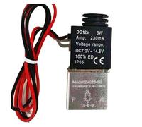 Elettrovalvola a solenoide DC 12V 24V 110V 220V 1/4" 1/8" 2 vie normalmente chiuse ad azione diretta valvole pneumatiche per acqua aria gas (2V025-08,24V)