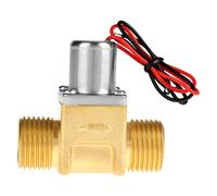 Elettrovalvola a solenoide, DC 4,5 V 1/2 "Valvola elettromagnetica in ottone per acqua liquida, aria e (2)