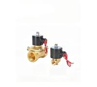 Elettrovalvola a solenoide elettrica 1/4 3/8 1/2 3/4 1 pollice DN8/10/15/20/25/50 normalmente chiusa pneumatica per acqua, olio, aria, 12 V, 24 V, 220 V, 1 pezzo (2W-025-08 DN08,AC220V)
