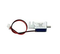 Elettrovalvola a solenoide elettrica a 2 posizioni e 3 vie DC 6V 12V 24V Micro valvola di controllo del flusso di aria e gas Valvola di scarico sconsigliata(DC 12.0V)