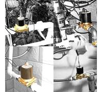 Elettrovalvola a solenoide elettrica d'ottone robusta costruita per le applicazioni DN20 in per i sistemi di gestione dell'acqua e dell'olio (A)