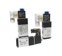 Elettrovalvola a solenoide elettromagnetica 3V110/210/310-06/08/10 Valvola pneumatica di Controllo direzionale 'Aria a 3 Vie a 2 posizioniDC12V DC24V AC220V(3V310-10-NC,AC24V)