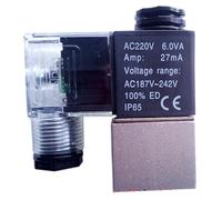 Elettrovalvola a solenoide for compressore d'aria senza olio da 1/8 pollici 220V 380V Elettrovalvola di scarico scaricatore normalmente chiusa(380V,Without indicator)