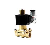 Elettrovalvola a solenoide impermeabile in ottone 1/4 "1/2" 3/4 "1" 2 "normalmente aperta 220v 24V 12V 220V 110V(G-220VAC,3/8 Inch)
