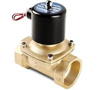 Elettrovalvola a solenoide in ottone normalmente chiusa 1/2 "3/4" 1 "2" pollici 220VAC 110VAC 24VDC 12VDC 24VAC ad azione diretta for acqua gas olio(12VDC,0.5 Inch)