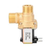 Elettrovalvola a solenoide in ottone normalmente chiusa G1/2, interruttore di ingresso acqua, elettrovalvola DC12V/DC24V/AC220V, 1 pezzo(AC220V)
