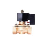 Elettrovalvola a solenoide non calda in ottone 24VDC 12VDC 110VAC 220v normalmente chiusa da 1 "per elettrovalvola a solenoide funzionante for 24 ore(12VDC)