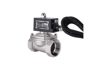 Elettrovalvola a solenoide normalmente chiusa 304 da 1-1/2 pollici DN40 Elettrovalvola in acciaio inossidabile for gas 1 pezzo(230VAC)