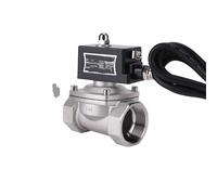 Elettrovalvola a solenoide normalmente chiusa 304 da 1-1/2 pollici DN40 Elettrovalvole a solenoide in acciaio inossidabile for gas 1 pezzo(24VDC)