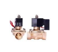 Elettrovalvola a solenoide normalmente chiusa non calda da 3/8" in ottone a 220V 12V 24V for lavori di lunga durata(3/8"G thread,DC24)