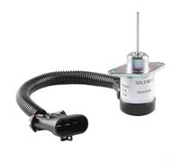 Elettrovalvola a solenoide per spegnimento carburante, 12 V CC, per caricatori Bobcat S130/S150/S160/S175/S185/S205/S450/S510/S530 e escavatori E32/E35/E42/E45/E50/E55 - Ricambio per 66914 98