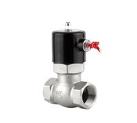 Elettrovalvola a vapore ad alta temperatura in acciaio inox 1-1/2", normalmente chiusa, 2 vie, filettatura femmina, 220 V, 24 V, 12 V (110VAC)