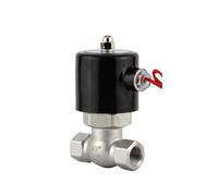 Elettrovalvola a vapore ad alta temperatura in acciaio inox 1/2", normalmente chiusa, 2 vie, filettatura femmina, 220 V, 24 V, 12 V (380 VAC)