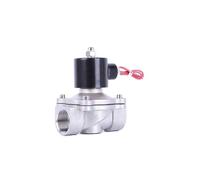 Elettrovalvola acqua aria 1-1/4 pollici 220 V CA in acciaio inossidabile normalmente chiusa valvola DN32 1 pz(240vac,BSP)