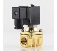 Elettrovalvola ad azione diretta con filettatura NPT o G, 20 bar, normalmente chiusa, valvole aria/acqua, AC 110 V, 220 V, DC 12 V, 24 V, 48 V, 1 pz.(G-dc 24v-es Coil Brass,1/2inch)