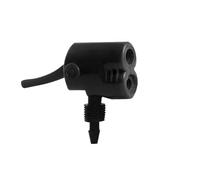 Elettrovalvola Adattatore for pompa ad aria for bicicletta, ugello di gonfiaggio, clip, convertitore for valvola, doppia testa, parte di pompaggio Valvola(Black)