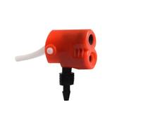 Elettrovalvola Adattatore for pompa ad aria for bicicletta, ugello di gonfiaggio, clip, convertitore for valvola, doppia testa, parte di pompaggio Valvola(Red)