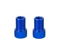 Elettrovalvola Adattatore for valvola for bicicletta in lega di alluminio da 2 pezzi, converte gli accessori for tubi dell'ugello dell'aria della pompa for bicicletta Valvola(Blue)