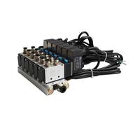 Elettrovalvola antideflagrante combinata DC24V 2 posizioni 5 vie elettrovalvola pneumatica gruppo valvola collettore AC220 110V(Ac220v 8 in 8 Out)