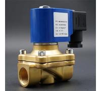 Elettrovalvola Azione Diretta Normalmente Chiusa Acqua Ottone EPDM 130C | DC24V AC220V 110V Ottone Valvola acqua grande diametro azione diretta normalmente chiusa G3/8-G2 EPDM 130C(Ac24v,1.5 Inch)