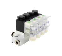 Elettrovalvola combinata multidirezionale 2V025 Valvola elettrica pneumatica normalmente chiusa AC220V DC12V DC24V AC110V 2V025-08(DC12V 6mm fittings,7F)