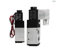 Elettrovalvola Da 1/4" 4V210-08 A Bobina Singola, Pilotata Elettricamente, 2 Posizioni, 5 Vie, Scatola Di Giunzione O Cavo Di Uscita(Outlet wire AC220V)