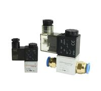 Elettrovalvola da 1/4 "normalmente chiusa DC 12V 24V Posizione pneumatica Bobina elettrica interna in lega AC 110V 220V adatta for aria acqua olio(4mm,DC 24V)