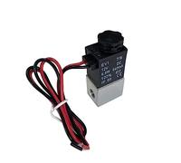 Elettrovalvola DC 12V 24V 110V 220V 2 vie normalmente aperta Valvole pneumatiche ad azione diretta 1 pz(Silver)