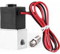 Elettrovalvola DC12V DC24V AC110V AC220V 1/4 1/8 Pollici 2 Vie Normalmente Chiusa Valvole Pneumatiche ad Azione Diretta for Acqua Aria Gas Calda Utile(24v,1/4Inch)