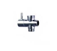 Elettrovalvola Deviatore a 3 vie, valvola adattatore a T, rubinetto cromato lucido, braccio doccia, adattatore di ricambio Valvola(PURPLE)