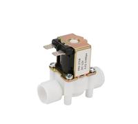 Elettrovalvola di ingresso acqua normalmente aperta da 1/2", valvola magnetica in plastica DC12V/24V, pressostato 0,02-0,8 MPa, lunghezza 65 mm(DC12V_CLOSED)