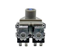 Elettrovalvola Di Ingresso Dell'acqua A Doppia Testa For Lavatrice Automatica, Compatibile Con SANYO, Interruttore Di Ingresso Dell'acqua A Doppia Valvola Dell'ugello FCS-360U