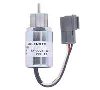 Elettrovalvola di spegnimento fiamma per escavatore per S3L2 61SD 12VDC | Arresto preciso del motore con sensore ad alta sensibilità Lega di alluminio ABS per escavatori EC13 15 15B